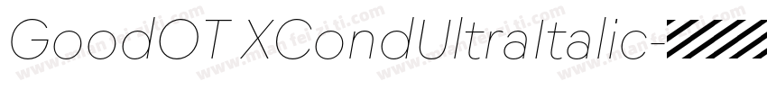 GoodOT XCondUltraItalic字体转换